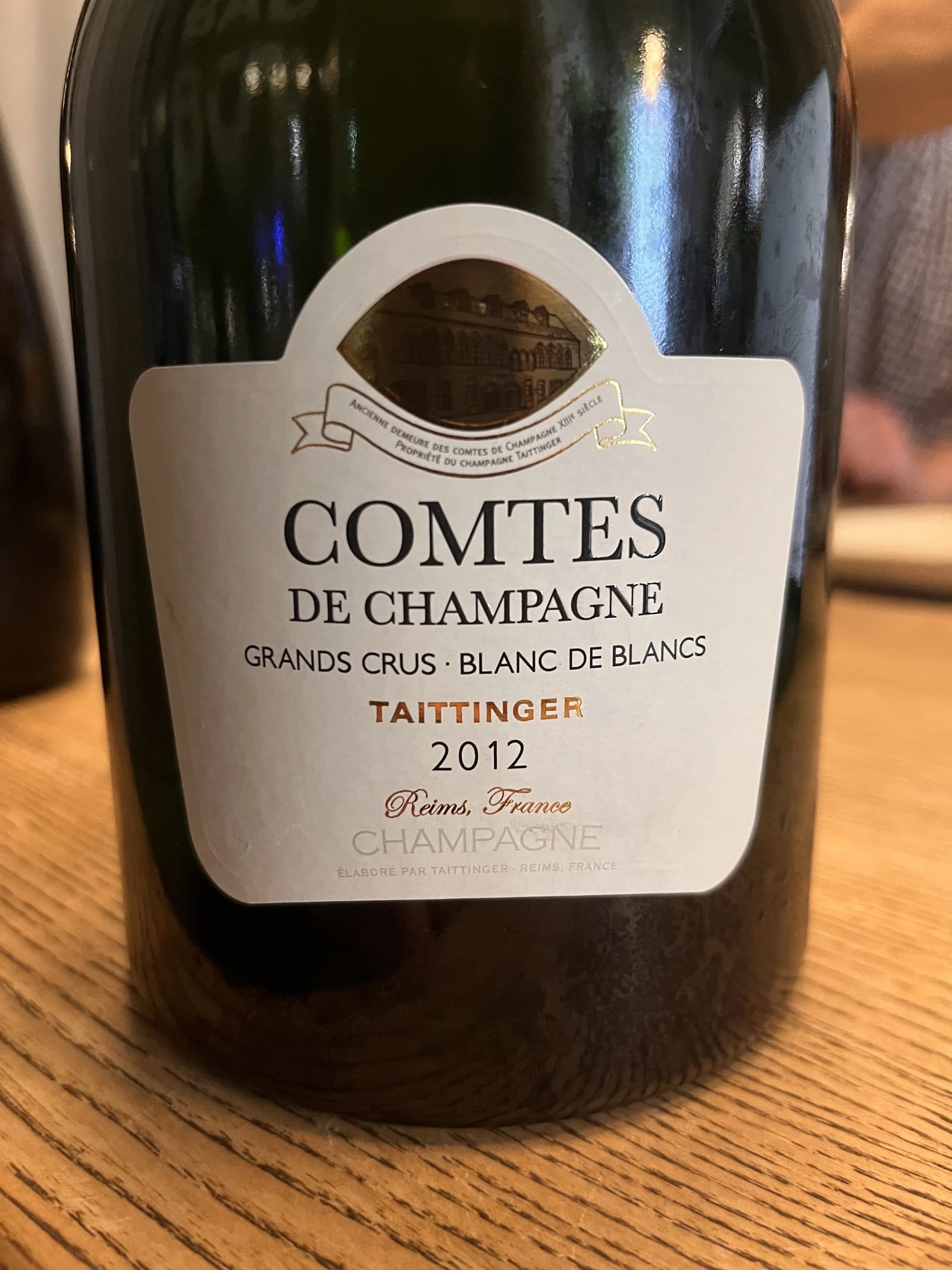 Taittinger Comtes de Champagne Grands Crus Blanc de Blancs 2012