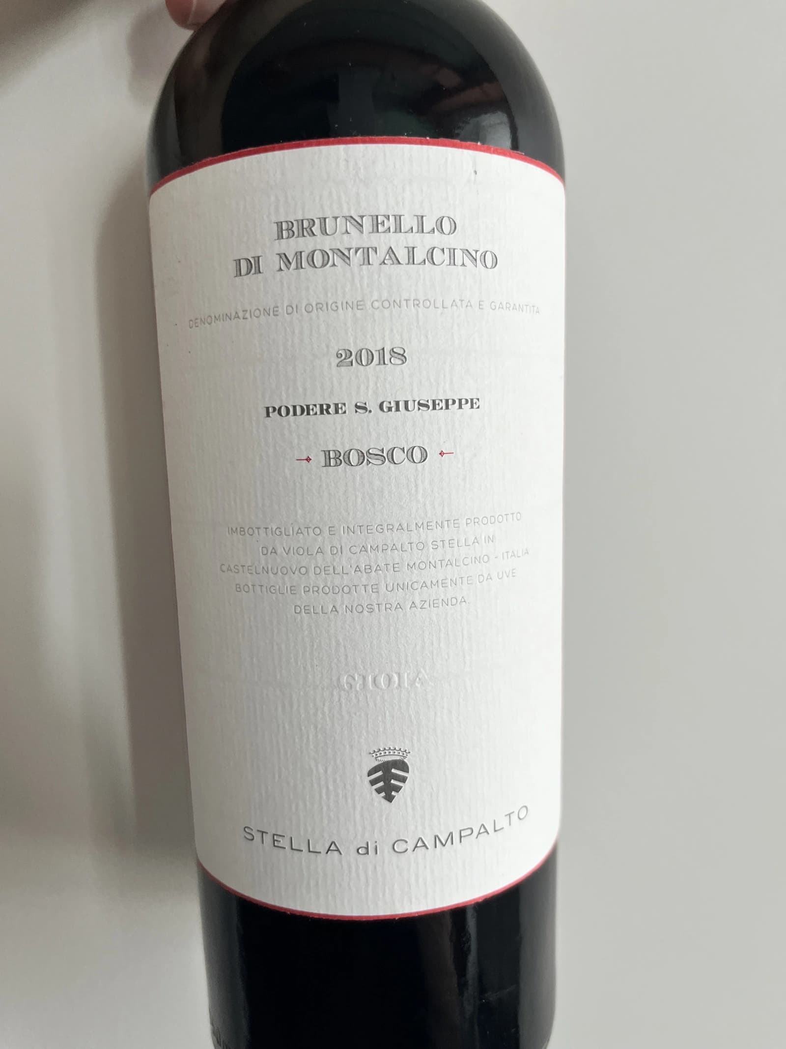 Stella di Campalto Brunello di Montalcino Bosco 2018