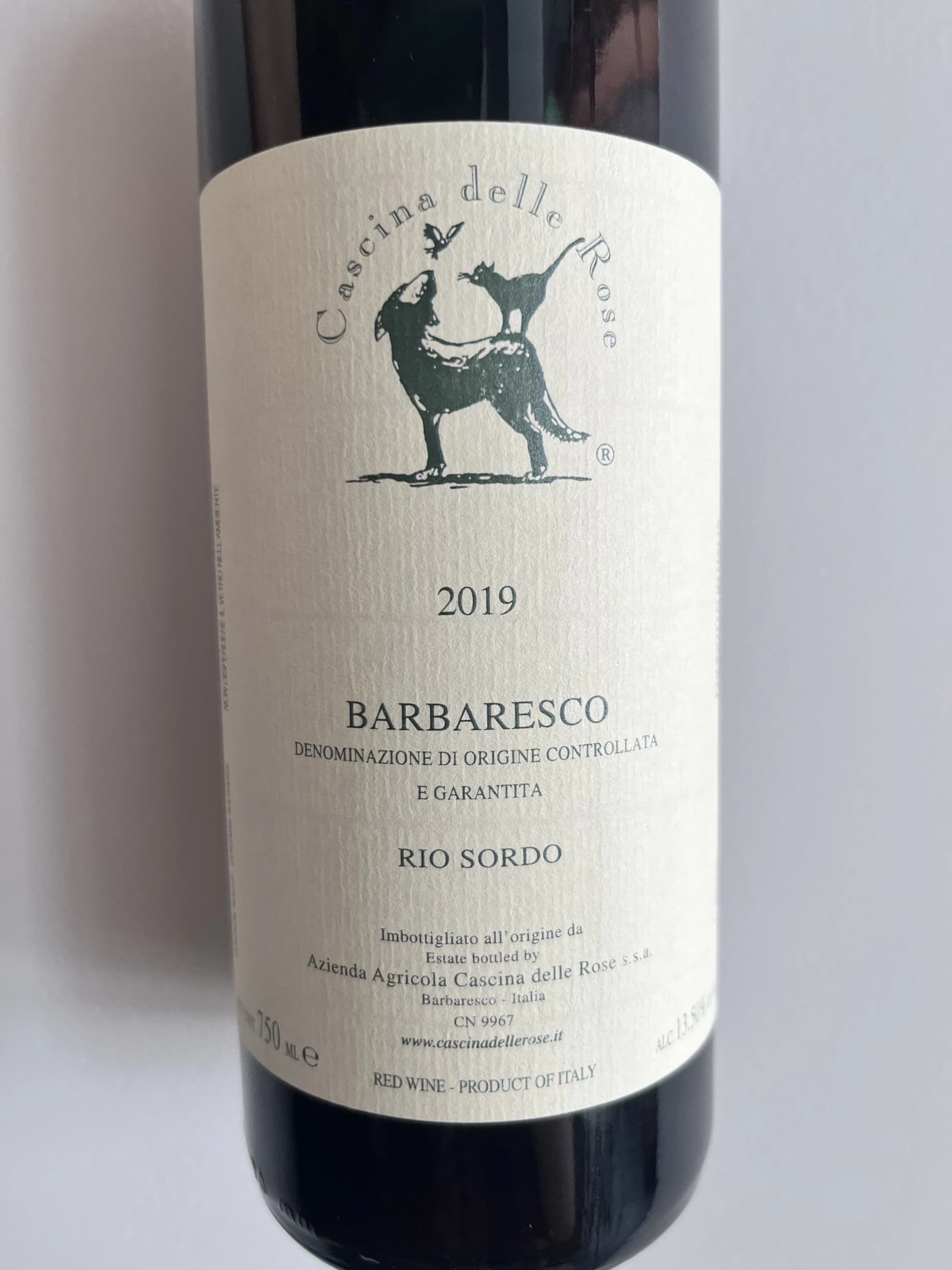 Cascina delle Rose Barbaresco Rio Sordo 2019